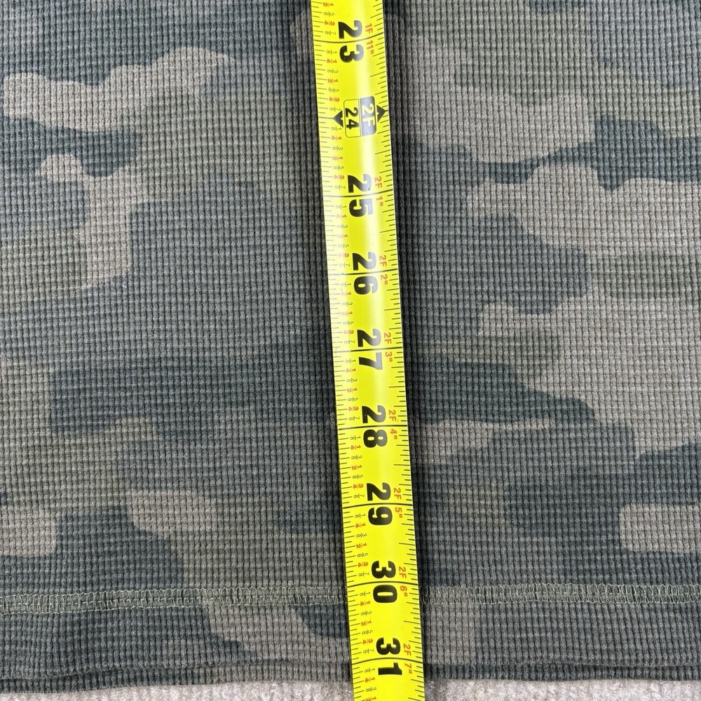 Duluth Trading Co Shirt Mens XL Green Camo Waffle Henley Long Sleeve Relaxed Fit - Picture 6 of 8
